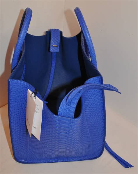 celine bag electric blue python|second hand python celine bags.